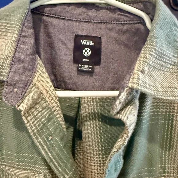 Teen Boys winter shirt flannels (JCrew & Vans), size 14 - Picture 3 of 5